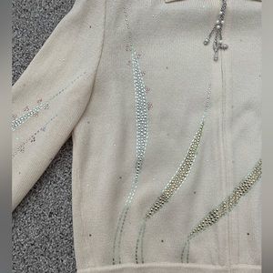 St. John Evening by Marie Gray Knit Zip up Jacket